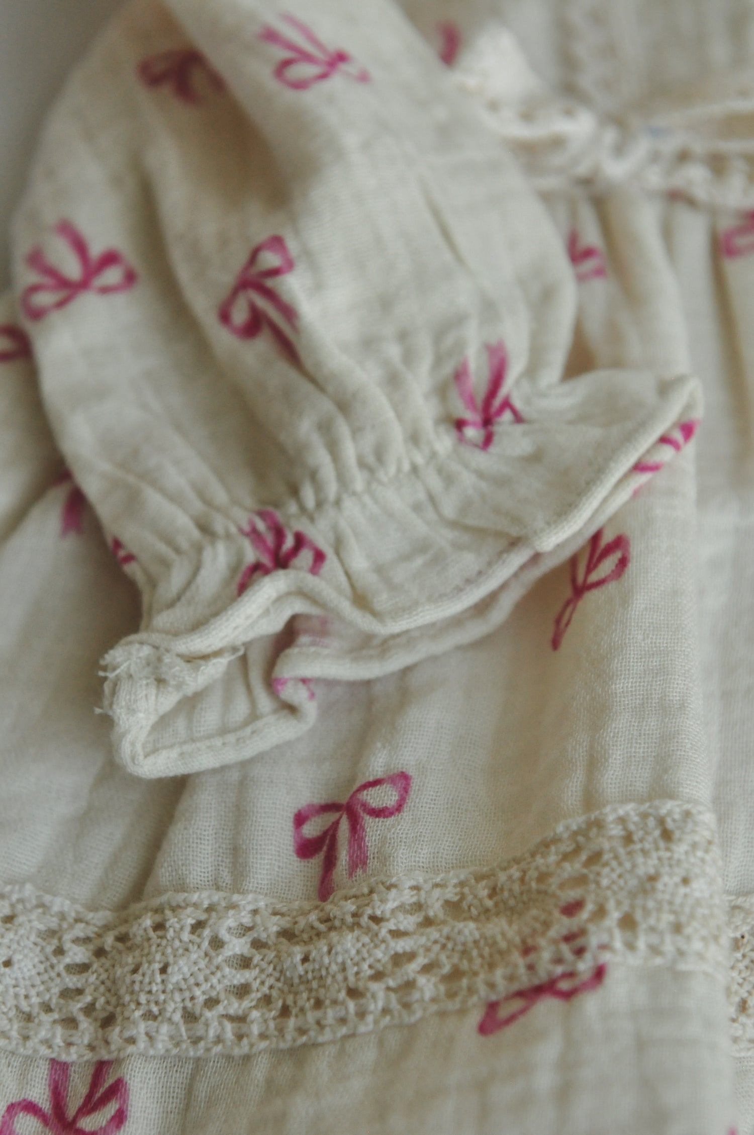 Baby Girl Bow Print Dress with Bloomers