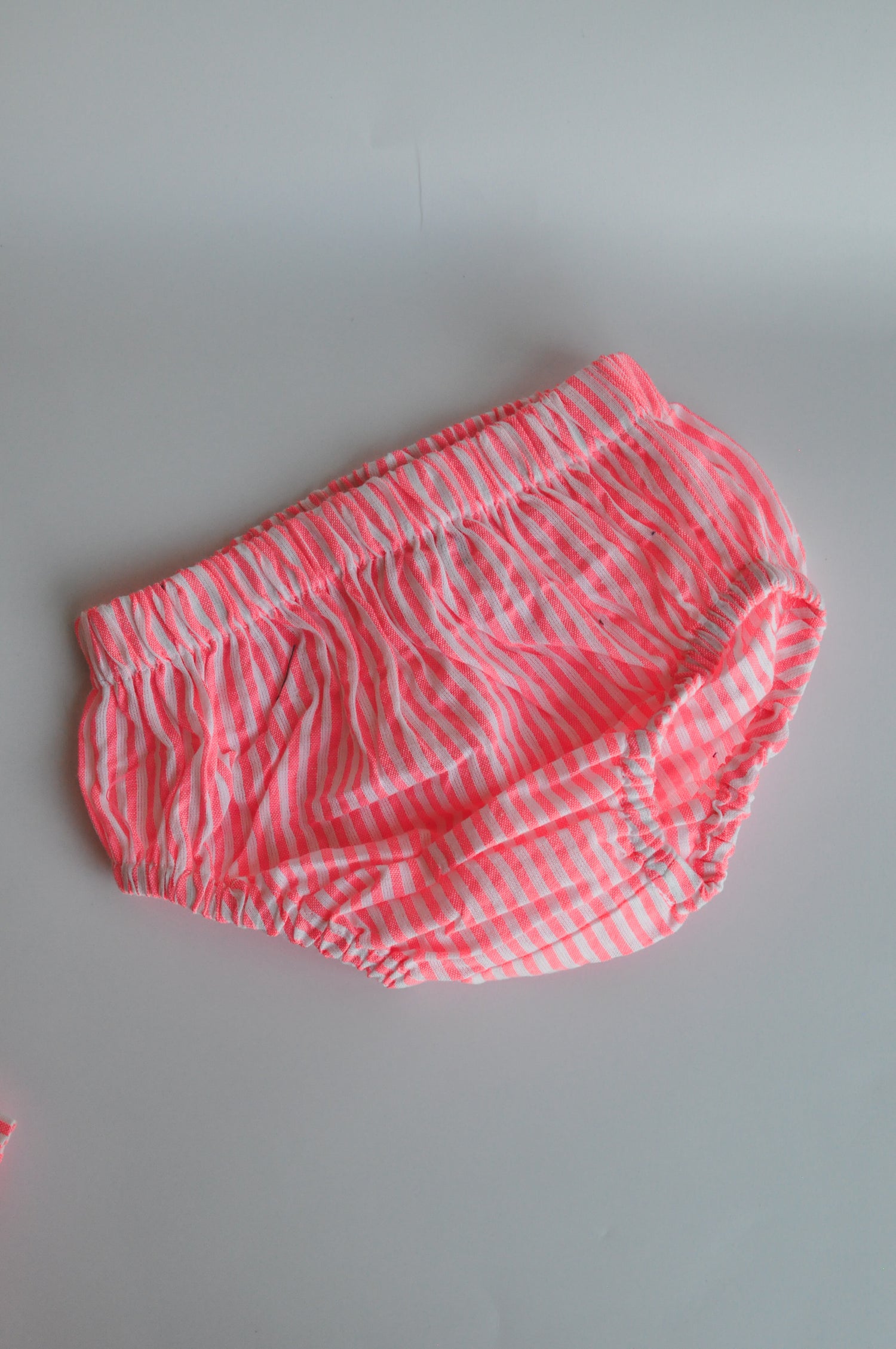 Baby Girl Pink Stripe Dress with Bloomers