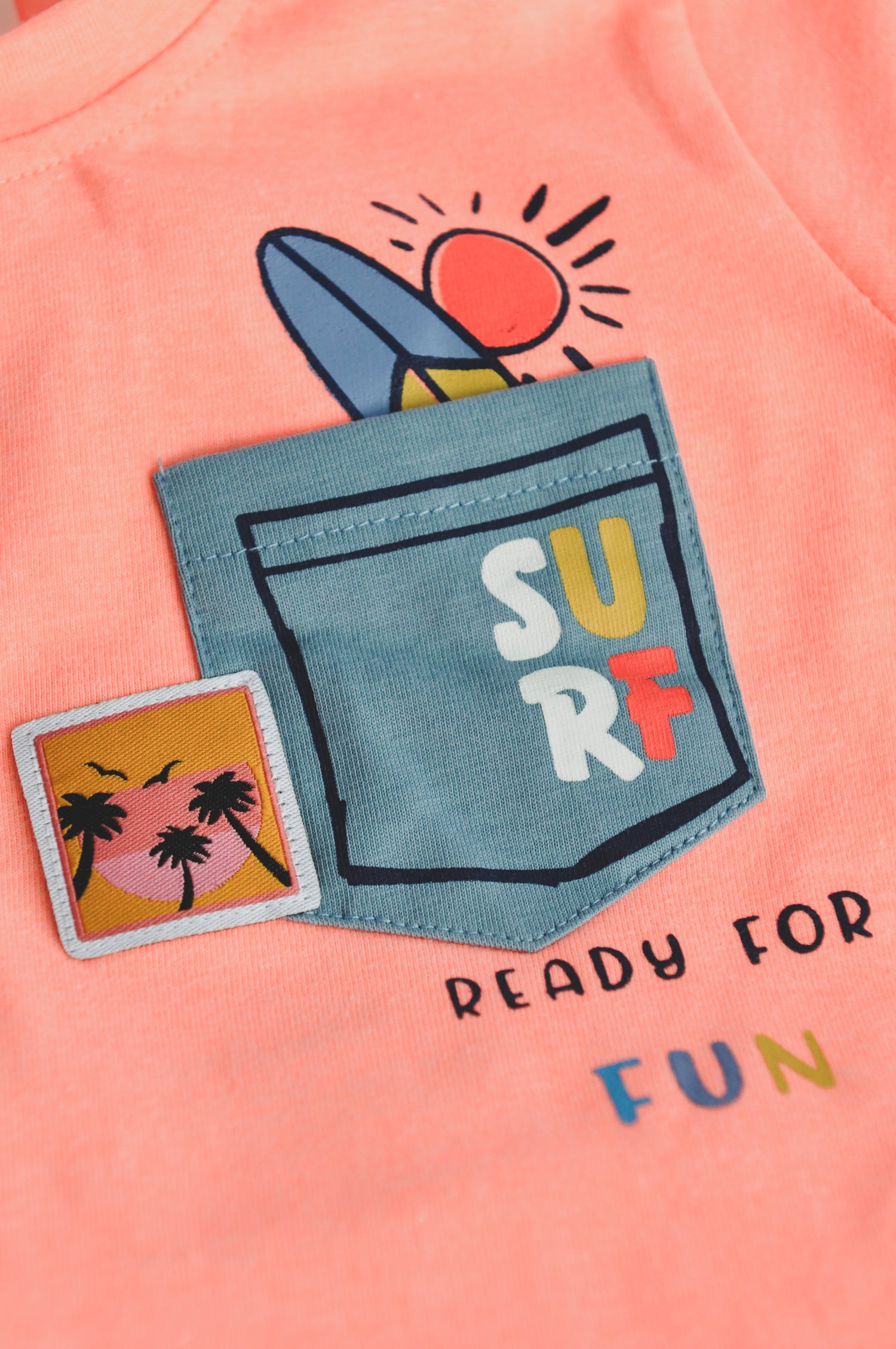 Surf Ready Tee & Teal Shorts Set